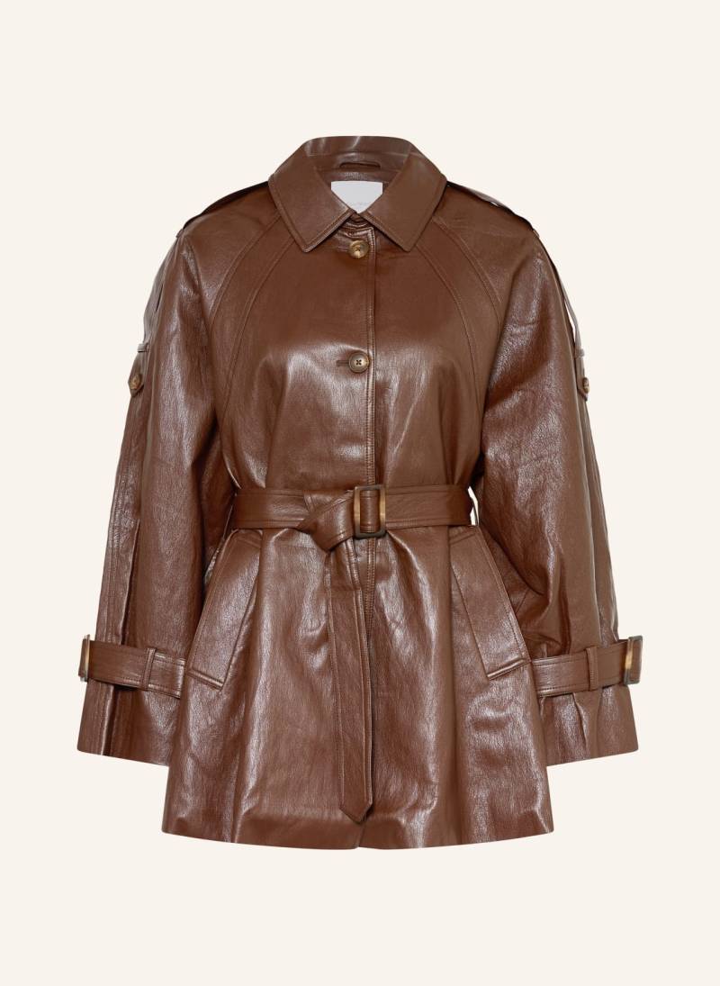 Leger Studio Jacke In Lederoptik braun von LeGer Studio