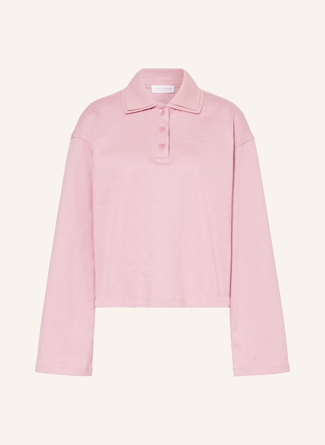 Leger Studio Jersey-Poloshirt Pina rosa von LeGer Studio