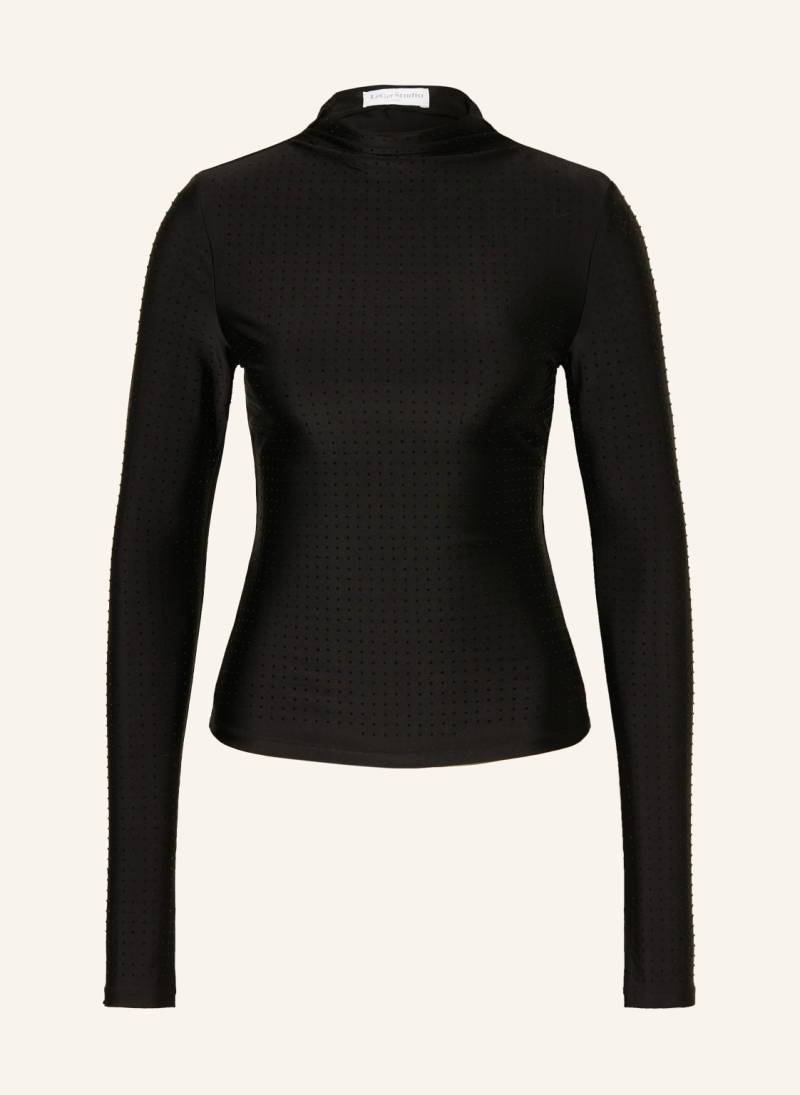 Leger Studio Longsleeve Daniela Mit Schmucksteinen schwarz von LeGer Studio