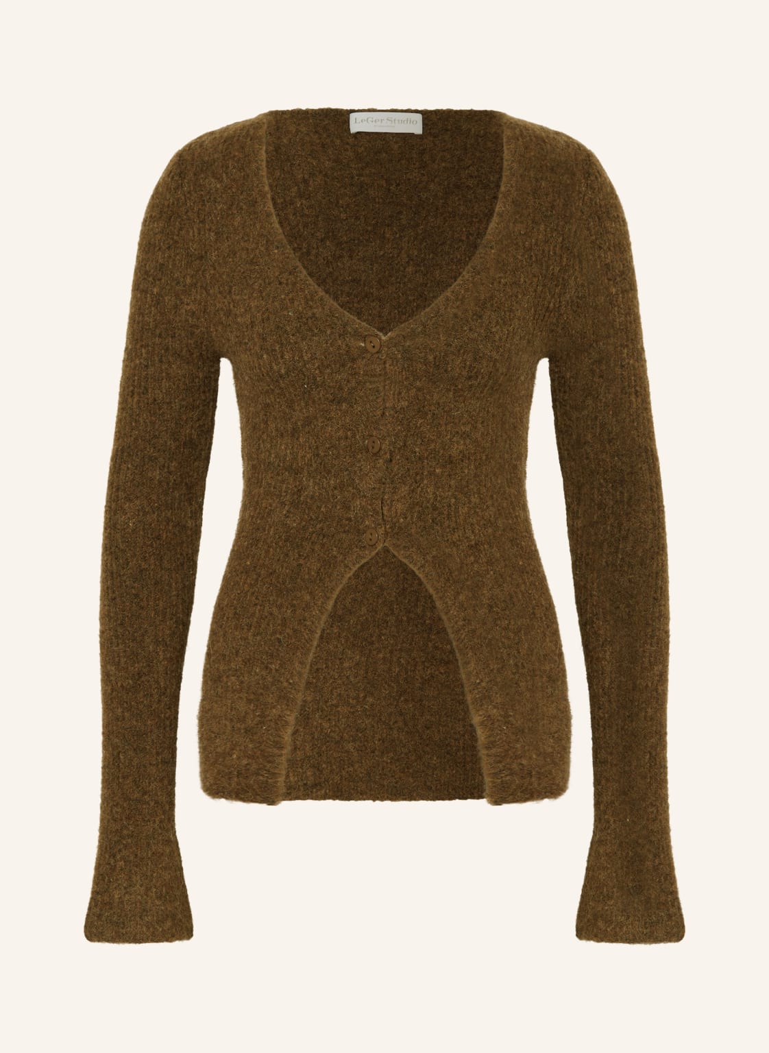 Leger Studio Strickjacke Frederike Mit Alpaka braun von LeGer Studio