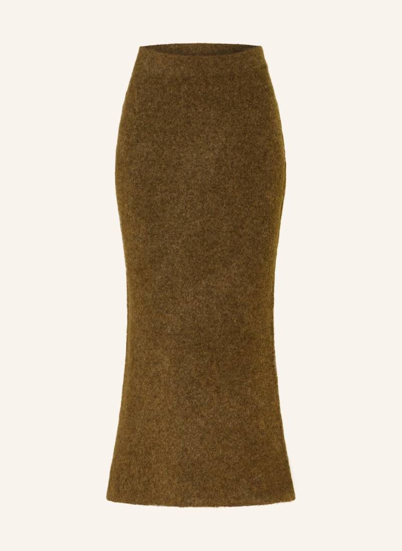 Leger Studio Strickrock Frederike Mit Alpaka braun von LeGer Studio