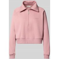 LeGer by Lena Gercke Regular Fit Pullover mit Reißverschluss Modell 'Meret' in Rose, Größe 38 von LeGer by Lena Gercke
