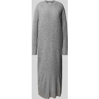LeGer by Lena Gercke Strickkleid mit Rundhalsausschnitt Modell 'Cosima' in Mittelgrau Melange, Größe 38 von LeGer by Lena Gercke