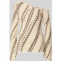 LeGer by Lena Gercke Strickpullover im One-Shoulder-Look Modell 'Laren' in Offwhite, Größe 40 von LeGer by Lena Gercke