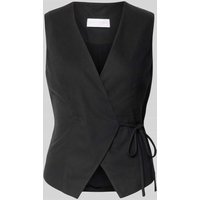 LeGer by Lena Gercke Weste aus Viskose mit V-Ausschnitt Modell 'Emelie' in Black, Größe 38 von LeGer by Lena Gercke