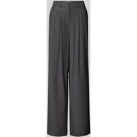 LeGer by Lena Gercke Wide Leg Stoffhose mit Bundfalten Modell 'Draco' in Anthrazit, Größe 40 von LeGer by Lena Gercke