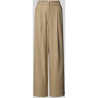 LeGer by Lena Gercke Wide Leg Stoffhose mit Bundfalten Modell 'Draco' in Beige, Größe 38 von LeGer by Lena Gercke