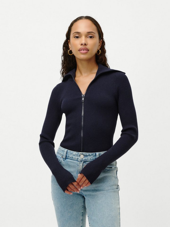 LeGer Langarmbody Heidi, LeGer by Lena Gercke mit Reißverschluss, körpernah, mit Kragen von LeGer