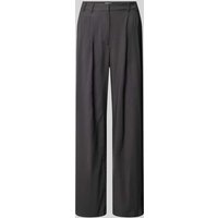 LeGer by Lena Gercke Wide Leg Stoffhose mit Bundfalten Modell 'Draco' in Anthrazit, Größe 34 von LeGer by Lena Gercke