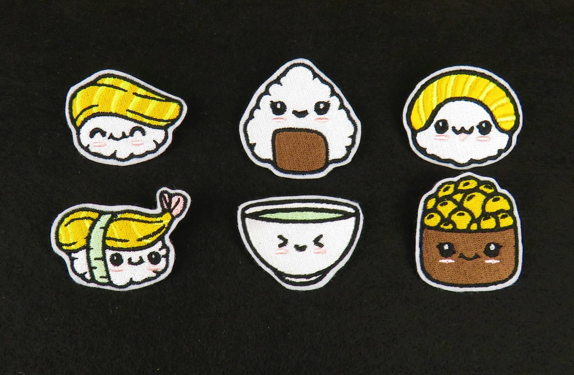 Gestickte „Sushi"-Brosche Zum Anstecken Gestickte „Sushi"-Brosche Zum Anstecken von LeHeronBrodeur