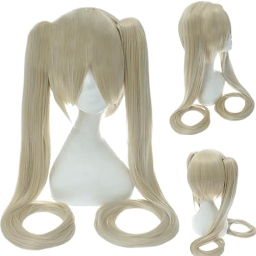 LeMarnia Anime Cosplay Perücke Halloween Party Kostüm Perücke (Lichtgold) von LeMarnia