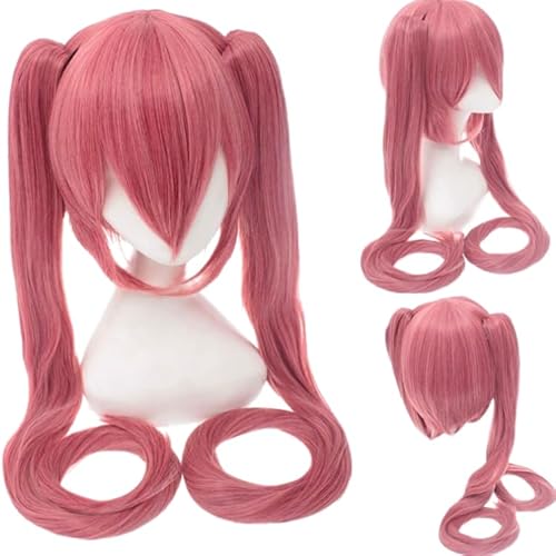LeMarnia Anime Cosplay Perücke Halloween Party Kostüm Perücke (Rotrosa) von LeMarnia