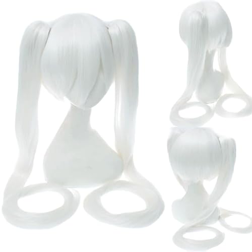 LeMarnia Anime Cosplay Perücke Halloween Party Kostüm Perücke (Weiß) von LeMarnia
