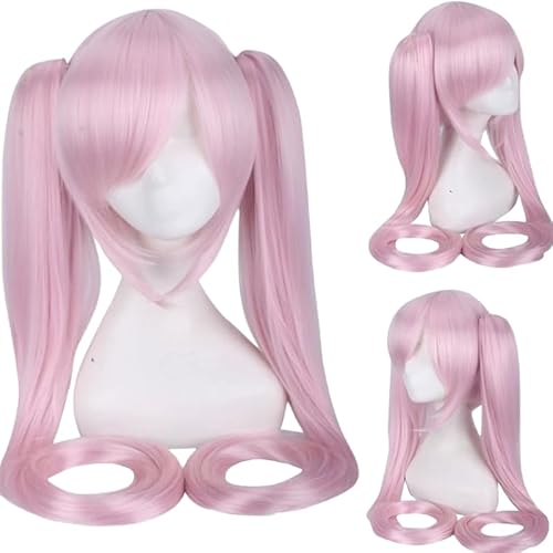 LeMarnia Anime Cosplay Perücke Halloween Party Kostüm Perücke (hellrosa) von LeMarnia