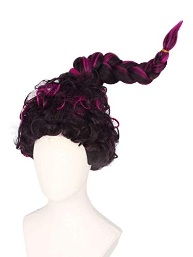 LeMarnia Lockige rote Hexe Perücke für Cosplay Schwestern Sanderson Perücke für Halloween Kostüm Party (Fuchsia) von LeMarnia