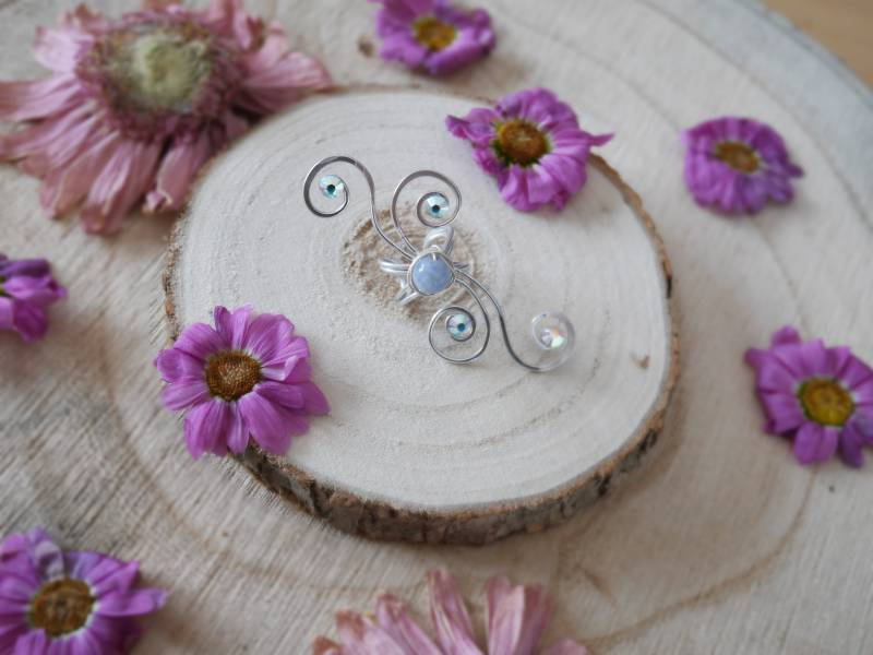 Feenohrring Aus Aquamarin| Azurblauer Wind von LeMiroirdEllendra