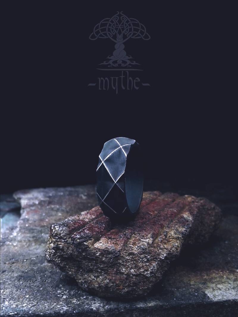 Neues Modell "Cosmic Geometry" - Ein Verblüffender, Räumlicher, Multidimensionaler Ehering Aus Silber. Trauring. Silber Ring von LeMythe