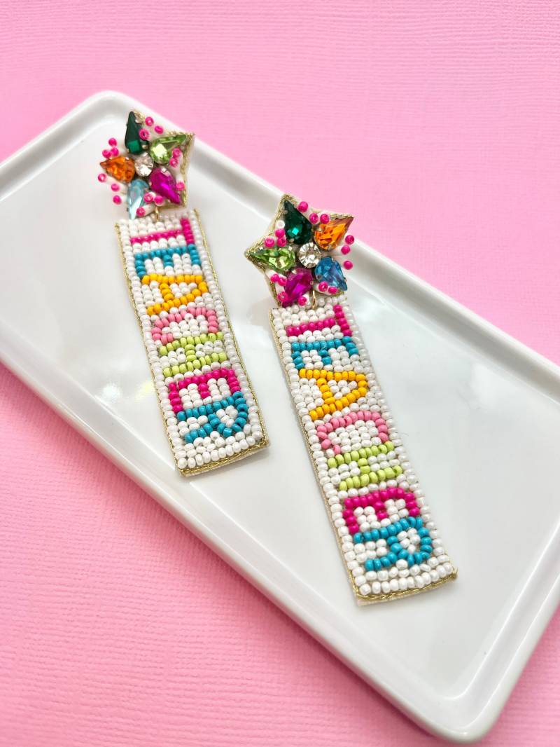 Lehrer Perlen Ohrringe Pastell Regenbogen Chirurgenstahl, Leicht Lehrer Perlen Ohrringe Pastell Regenbogen Chirurgenstahl, Leicht von LePetitBijouBoutique