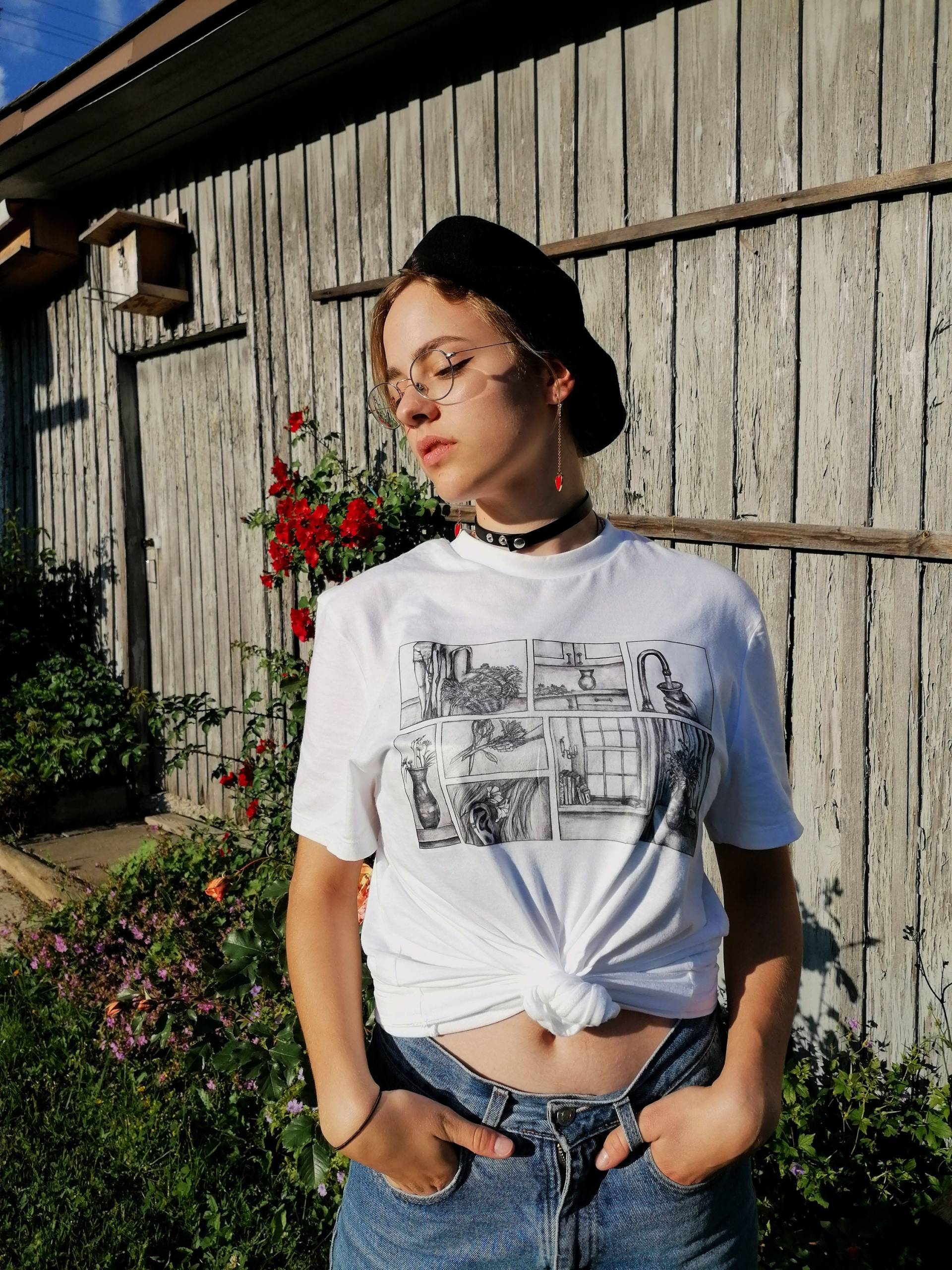 T-Shirt - Fleurs Dans L'été von LePetitMagasinDeLou