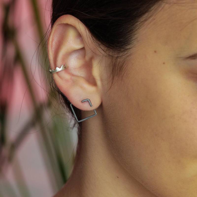 Kronen Ohrmanschette - Manschette Ohrring Sterling Silber Vergoldete Wickelohrring Spike Ohrringe Nicht Durchbohrte von LePetitMagique