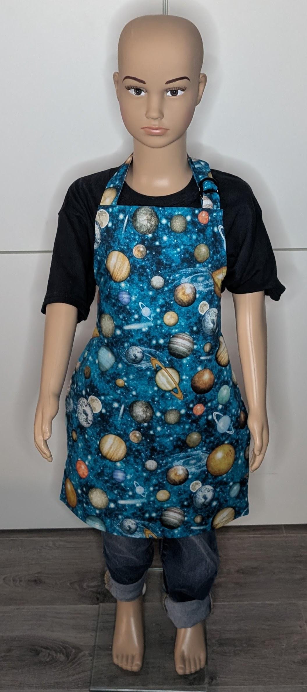 Kinderschürze/Planet Sonnensystem Weltraum, Schürze, Küchenschürze, Kind, Kindergeschenk von LeRevedeCaroline