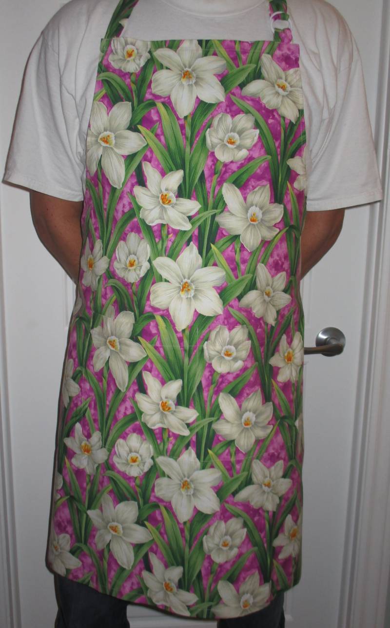Küchenschürze Für Erwachsene/Weiße Lilien Schürze Küchenschürze Für Erwachsene/Weiße Lilien Schürze von LeRevedeCaroline