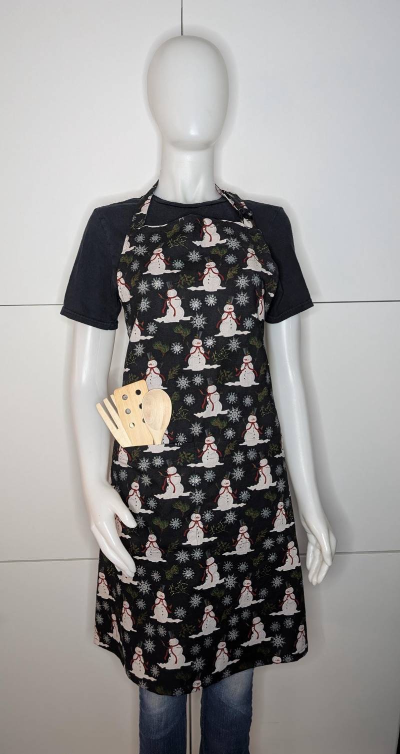 Küchenschürze Für Erwachsene/Winter Schürze Schneemann Küchenschürze Für Erwachsene/Winter Schürze Schneemann von LeRevedeCaroline