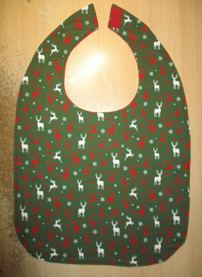 Lätzchen/Für Erwachsene Mit Besonderen Bedürfnissen Schutz Weihnachten Rentier Waschbar Wiederverwendbar Kleidungsschutz von LeRevedeCaroline
