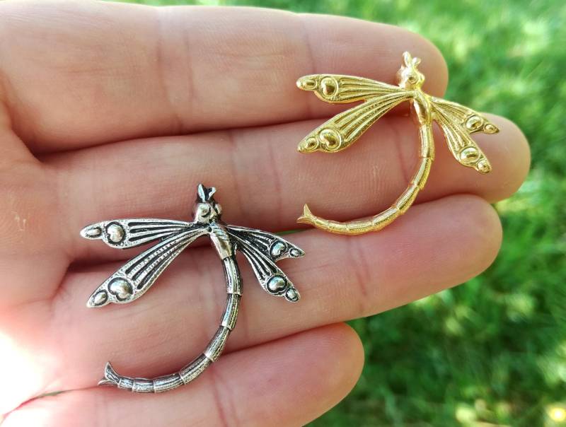 Libellen Brosche, Silber Oder Gold Messing Insekten Jugendstil Boho Demoiselle, Natur Brosche Für Frauen Libellen Brosche, Silber Oder Gold Messing Insekten Jugendstil Boho Demoiselle, Natur Brosche Für Frauen von LeSauleRieur