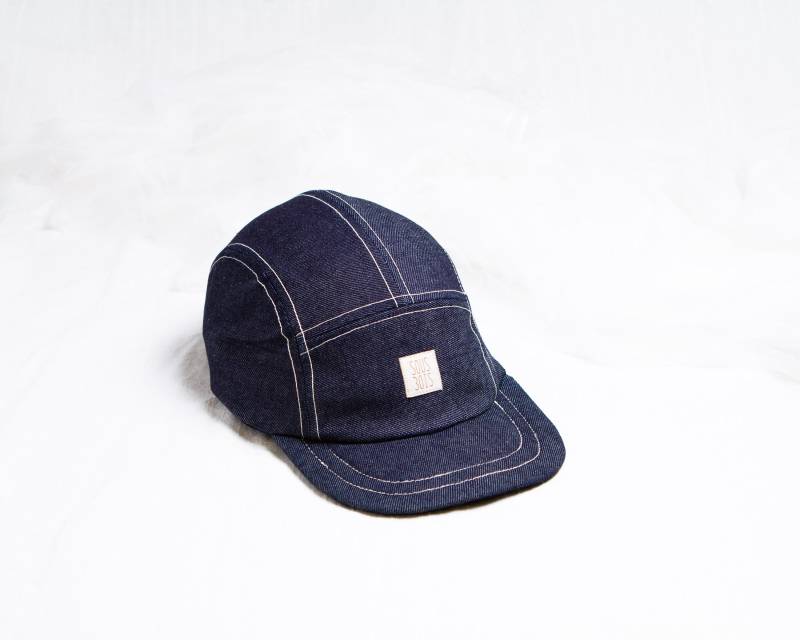 Recycelte Denim-Kappe Für Erwachsene // La Mécano 5-Panel-Caps, Kopfbedeckungen, Upcycling-Mütze, Beanie, Hergestellt in Quebec Von Sous-Bois von LeSousBois
