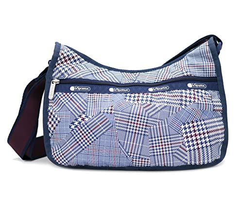 LeSportsac Klassische Hobo Crossbody Handtasche in Puzzled Plaid, Gepuzzeltes Plaid, Medium von LeSportsac