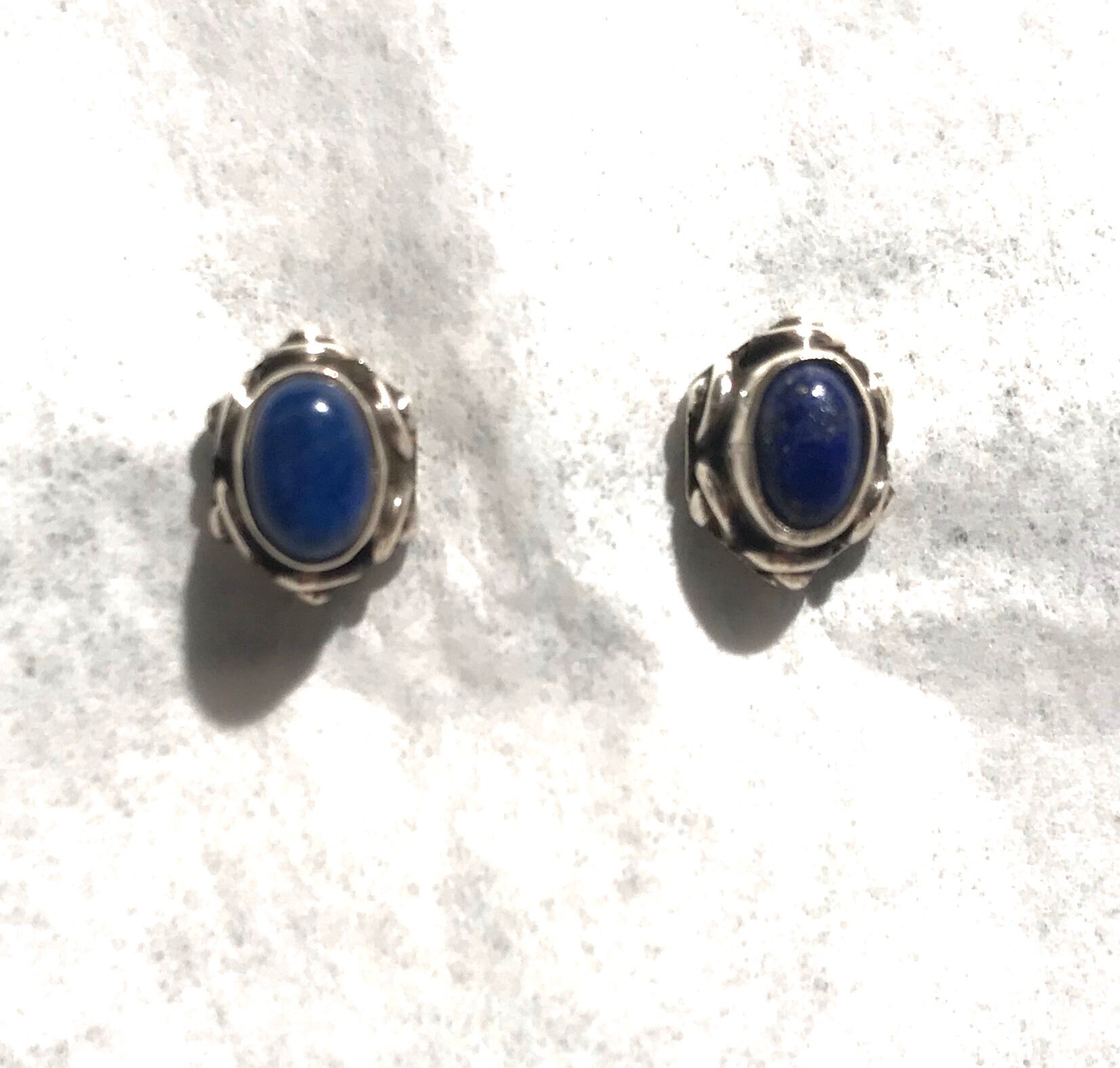 Lapis Ohrstecker-Vintage Ohrstecker Lazuli - Sterling Silber Ohrringe, Handgemachte Lapis Ohrstecker-Vintage Ohrstecker Lazuli - Sterling Silber Ohrringe, Handgemachte von LeVintageAdvantage