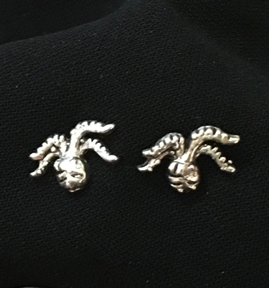 sterling Silber Oktopus Ohrstecker Meeresgeschöpf Schmuck sterling Silber Oktopus Ohrstecker Meeresgeschöpf Schmuck von LeVintageAdvantage