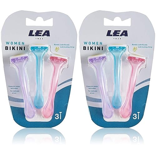 Lea Women Bikini Zonas Delicadas Maquinilla Desechable (Packung mit 2) von LEA