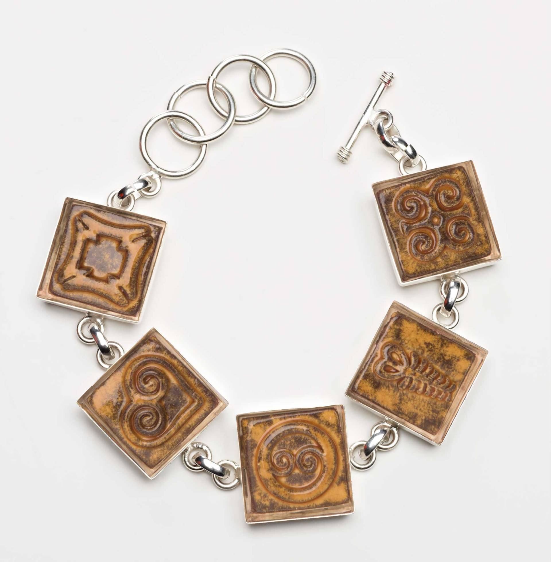 Adinkra Bernstein Verstellbares Keramik Armband Für Jedermann Adinkra Bernstein Verstellbares Keramik Armband Für Jedermann von LeaWayDesigns
