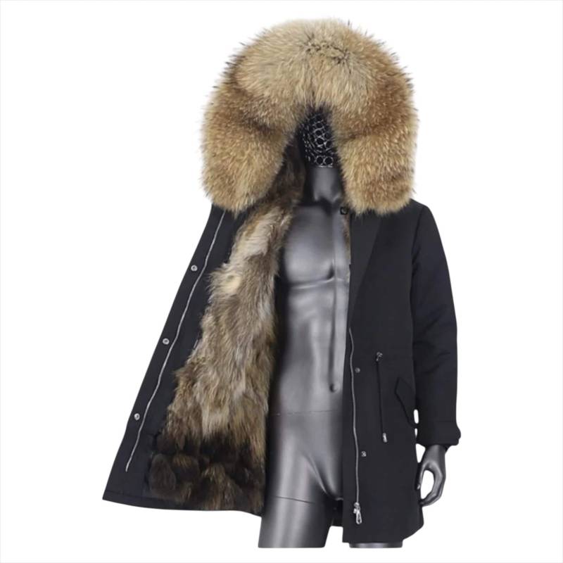 Luxury Männer Echtfell Parka 3 Farben von LeaciaDE