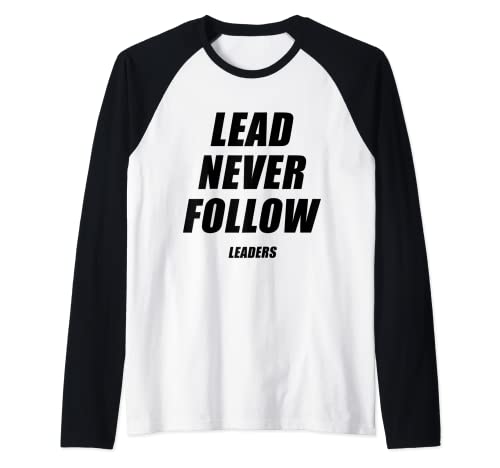 Lead-Never-Follow-Leaders-1354 Herren Schwarz Raglan Shirt S Crew Neck Small Standardlänge Klassische Passform Pull-On 100% Baumwolle Raglanärmel Crew-Ausschnitt Maschinenwäsche Lead-Never-Follow-Leaders-1354 Herren Schwarz Raglan Shirt S Crew Neck Small Standardlänge Klassische Passform Pull-On 100% Baumwolle Raglanärmel Crew-Ausschnitt Maschinenwäsche von Lead-Never-Follow-Leaders-1354