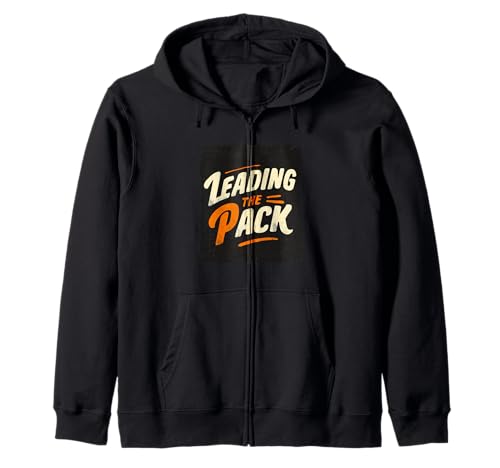 Lustiges Leading The Pack Logo für Jungen und Mädchen Kapuzenjacke von Leading Outfit