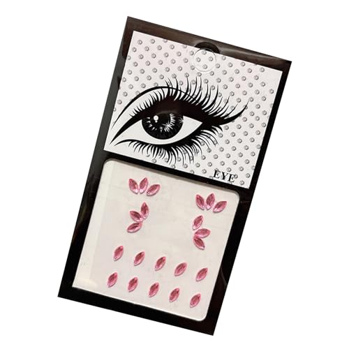 Augen Strass Aufkleber Peel Stick Dekorationen DIY Halloween Gesicht Wasserdicht Schweißfest Leicht zu Reinigen Starke Klebrigkeit Acrylharz für Party Augenbrauen H von Leadrop