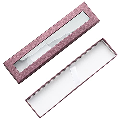 Leadrop Exquisite Pencil Case Lining Design Paper Visible Transparent Window Pen Gifts Case for Daily Pencil Box von Leadrop