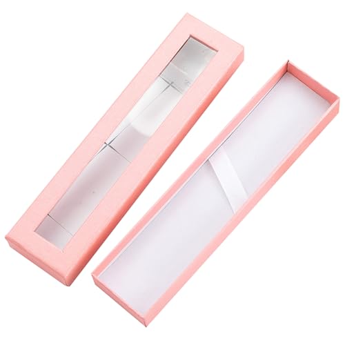 Leadrop Exquisite Pencil Case Lining Design Paper Visible Transparent Window Pen Gifts Case for Daily Pencil Case von Leadrop