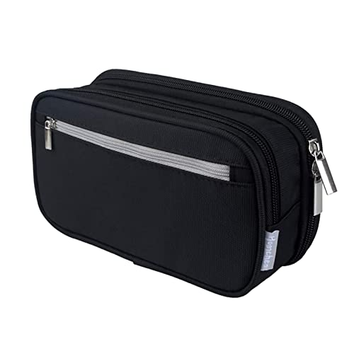 Leadrop Stifttasche Stift Organizer Tasche Verschleißfest Reißverschluss Bequem Polyester, Schwarz , Einheitsgröße von Leadrop