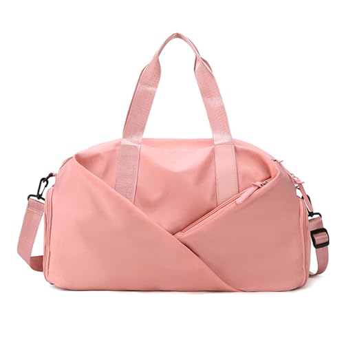 Reise Umhängetasche mit Schuhfach Wasserdicht Trocken Nass Trennung Damen Herren Sport Gym Schuhe Große Kapazität Duffel Multifunktional Fitness, rose von Leadrop