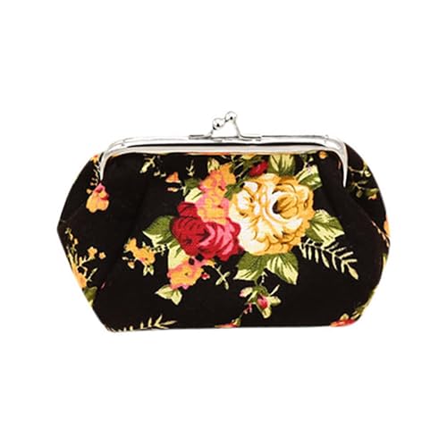 Women Flower Printed Canvas Wallet Card Holder Coin Purse Clutch Handbag Bag von Leadrop