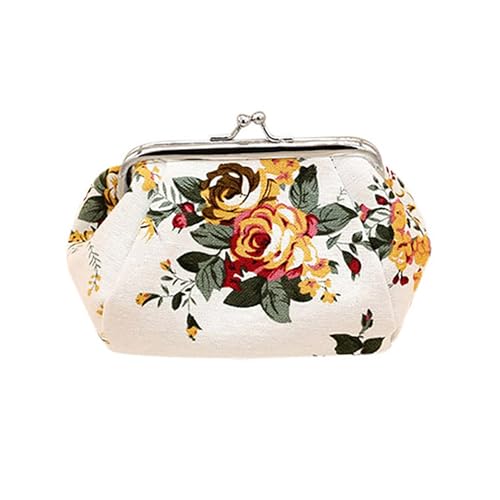 Women Flower Printed Canvas Wallet Card Holder Coin Purse Clutch Handbag Bag von Leadrop