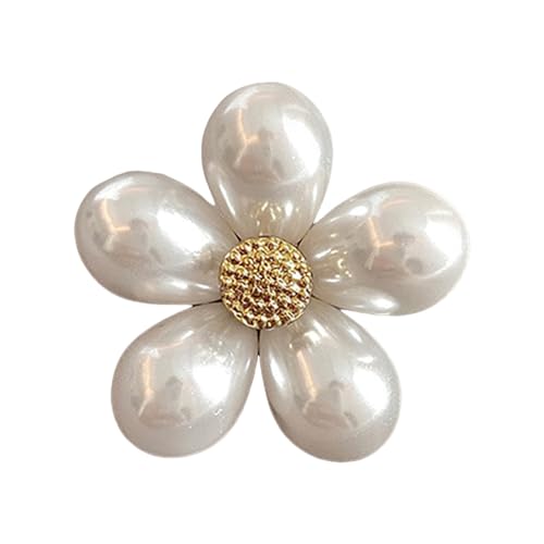 Brosche, schicke Blumen-Schleife, Brosche, leicht, rostbeständig, Legierung, elegante Perlenschmuck für Frauen, Wie beschrieben, Kein Edelstein von Leadthin