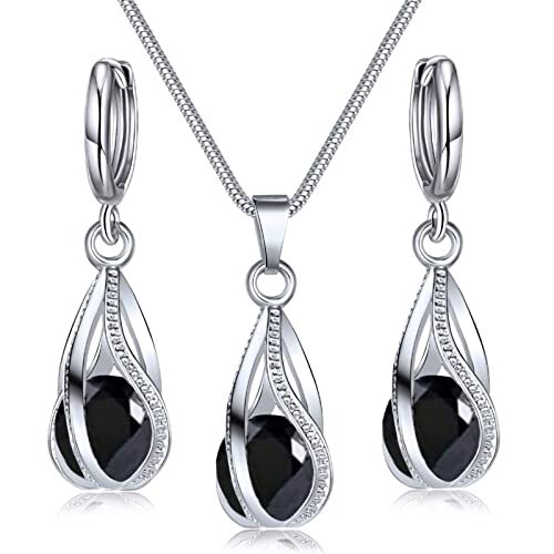 Damen-Schmuck-Sets, 1 Set Anhänger Ohrringe Strass Zirkonia Hochglanz Temperament Geometrische Dekoration Shinny Mode Spirale geformt, Kunstkristall, Kein edelstein von Leadthin