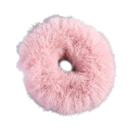 Haarseil, Pferdeschwanz-Stirnbänder, flauschig, hochelastisch, großer Ring, Donut-Form, Damen-Haarbänder für Dating von Leadthin