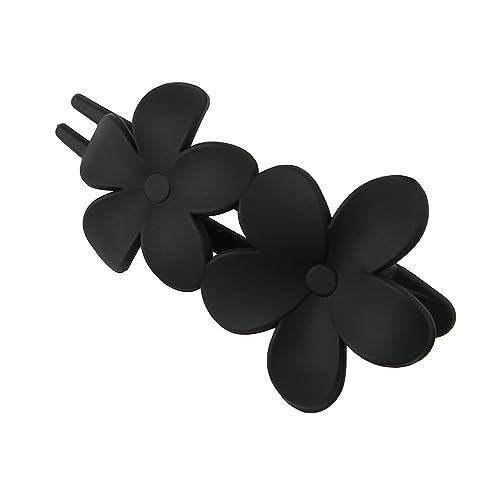 Solide Farbe Starke Griff Haar Clip Exquisite Anti-Rutsch-Elegante Blume Schmetterlinge Dekor Haarnadel Haar Zubehör Große Hairgrip von Leadthin