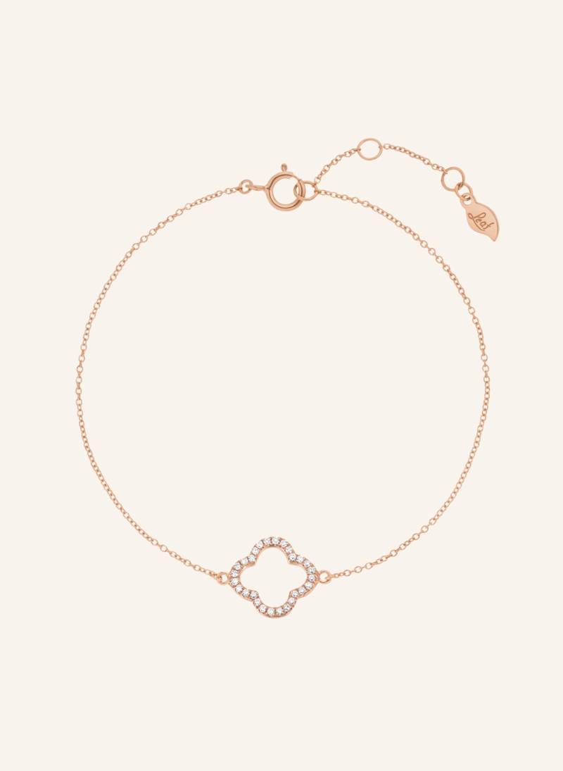 Leaf Armband Clover Aus 18 Karat Roségold Mit Diamanten rosegold von Leaf